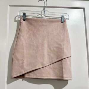 Sabo Skirt Pink Suede Wrap Mini Skirt Size XS